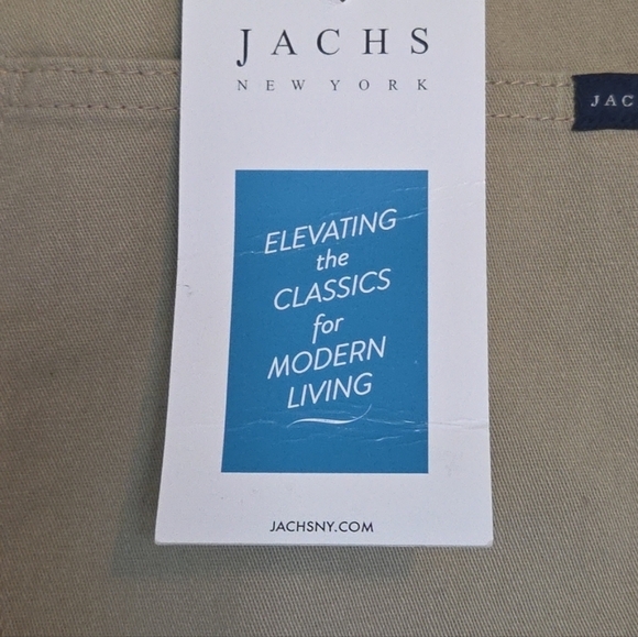 NEW JACHS NEW YORK Straight Fit  5 Pocket Pants in Khaki Size 40x32 - Picture 5 of 9
